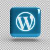 realistic-3d-square-with-wordpress-logo_125540-4500